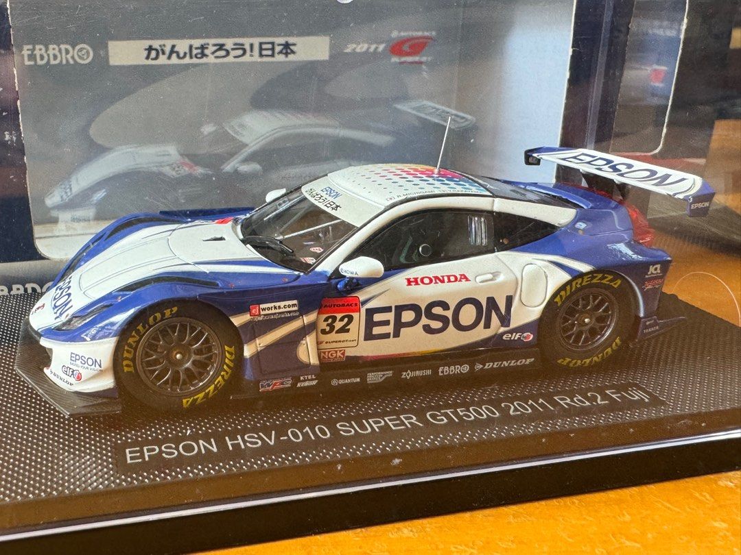 EBBRO 1/43 Honda HSV-010 EPSON (Super GT 2011), 興趣及遊戲, 玩具 