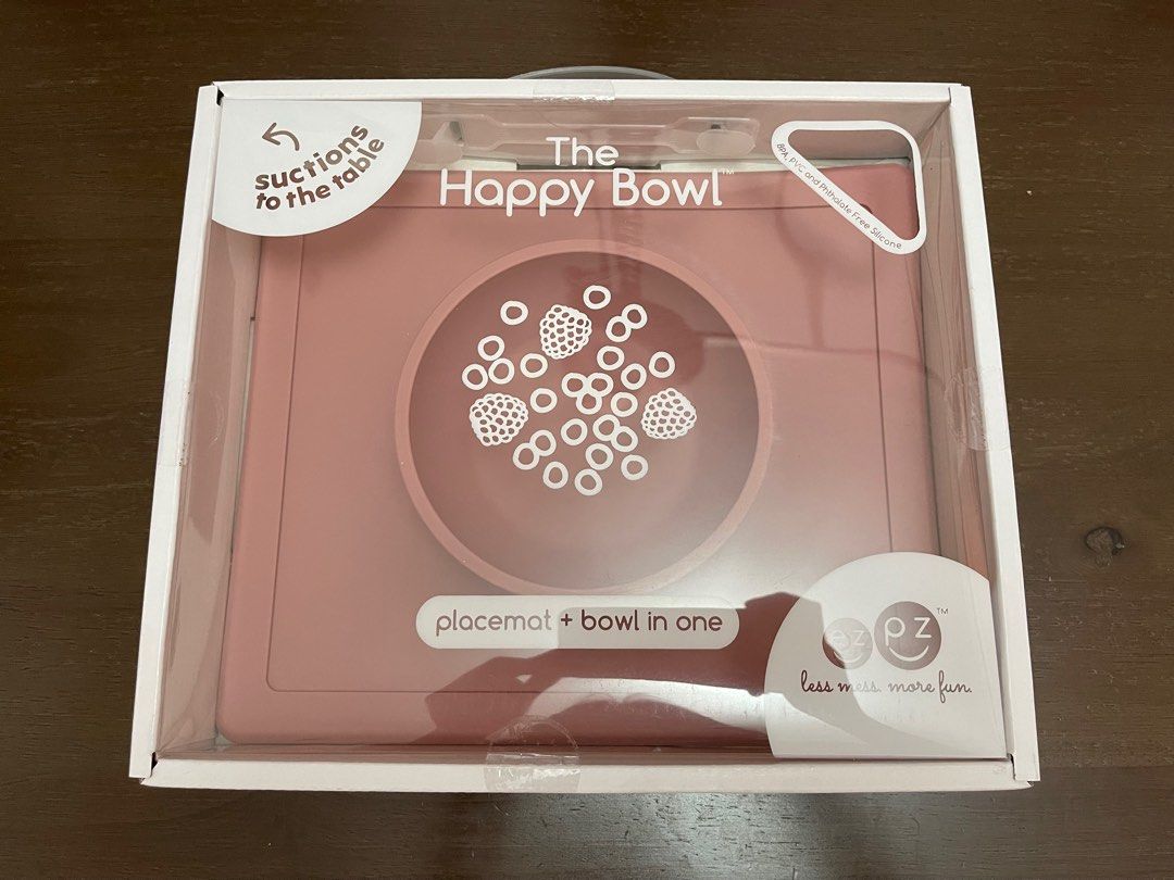 EzPz Happy Bowl (blush) (Category: Weaning & Toddler Feeding) located in Marikina City. Submitted by chineelaz (Listing ID 1296078259, Image 1). Description: We were very into baby led weaning and bought our baby so many feeding items. Now we have a whole large case of extra baby led weaning items, but we need to make space for a new baby. Brand new unopened items available: 1) EzPz Happy Mat (blush) - Php 1,500 2) EzPz Happy Bowl (blush) - Php 1
