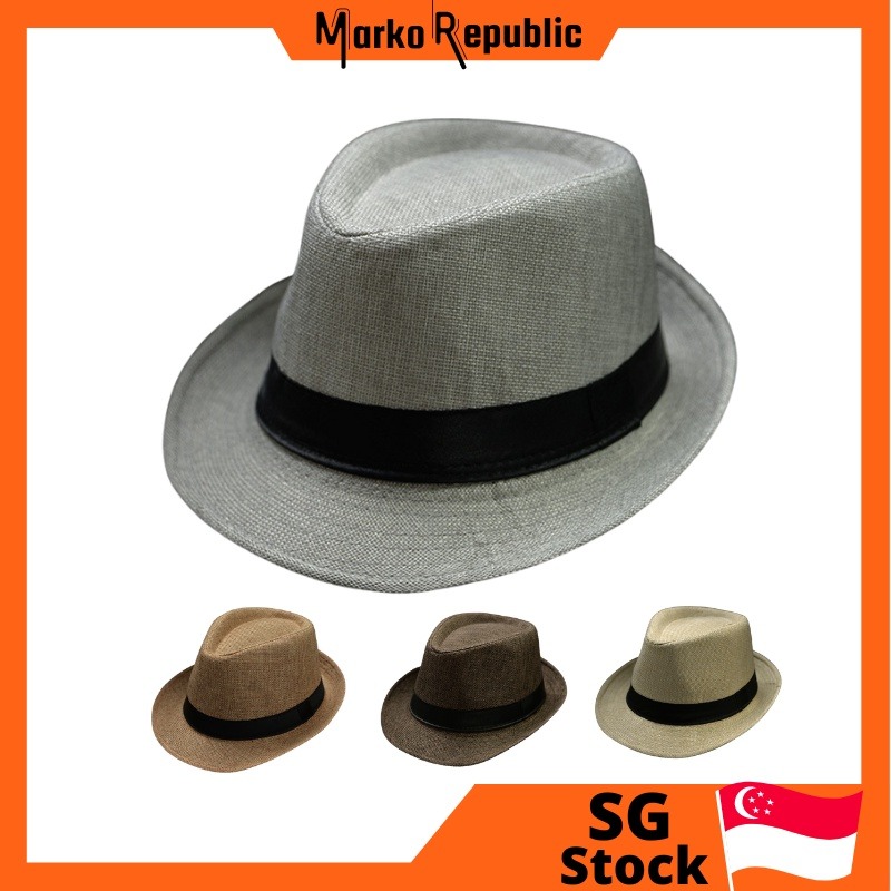 Fashion Straw Men Women Panama Jazz Fedora Tribly Summer Hat
