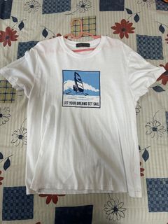 Giordano white t shirt (Medium fits Small, Used 3-4x only) not nike adidas jordan zara uniqlo h&m