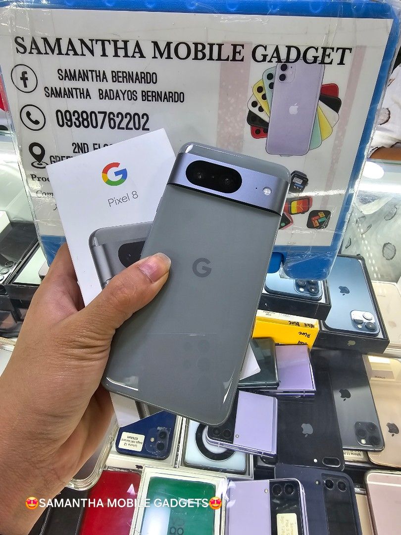 Google Pixel 8 256gb US Variant Openline (Category: Google Pixel) located in Manila. Submitted by lenweltong05295 (Listing ID 1296146323, Image 2). Description: Google Pixel 8 256gb US Variant Openline Good as New Complete Original Package Onhand Stock.