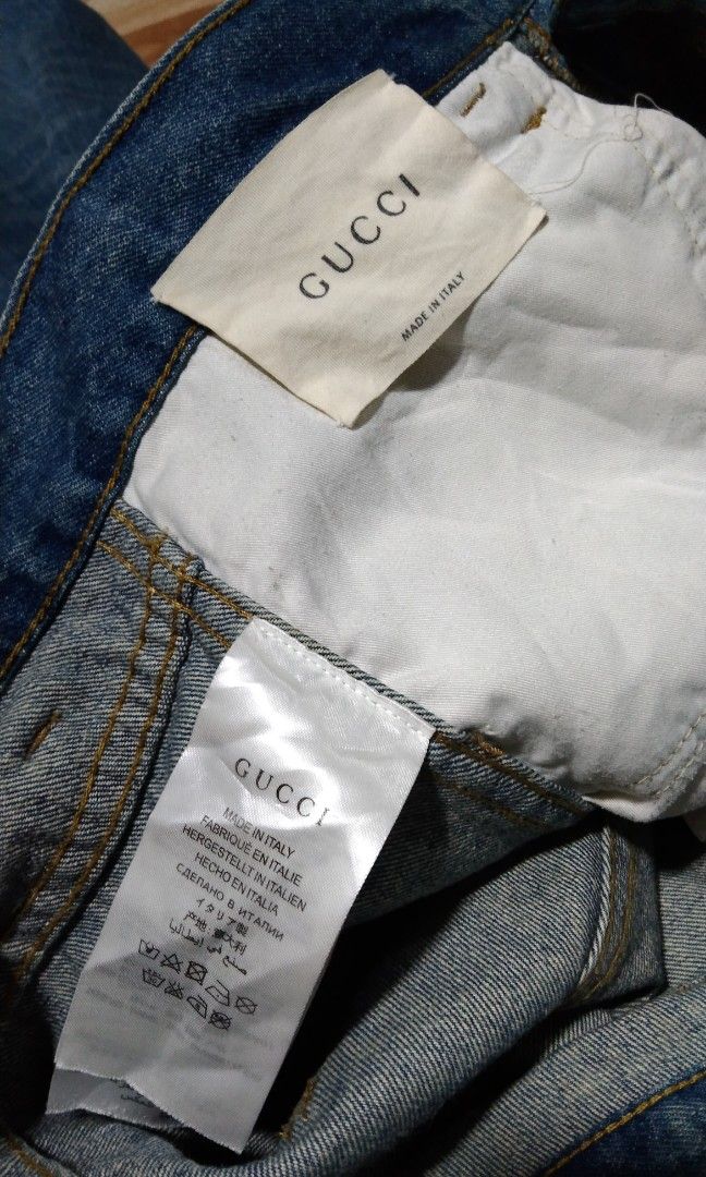 Gucci biker jeans best sale