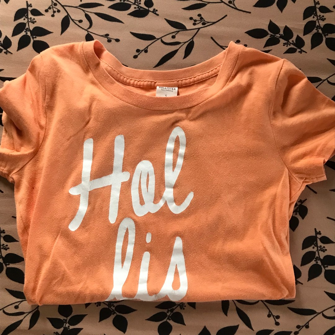 Hollister orange shirt shop