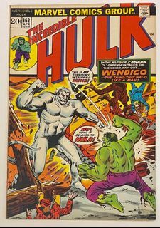 Hulk #162 VINTAGE 1973 1st Wendigo