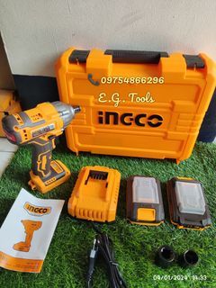 INGCO 20V Brushless Lithium-Ion Impact Wrench with Battery and Charger SOLD PER SET (CIWLI2038)