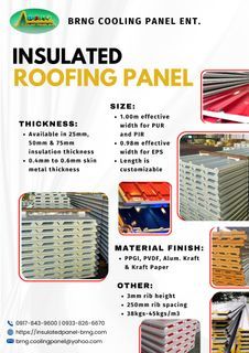 INSULATED ROOF PANEL