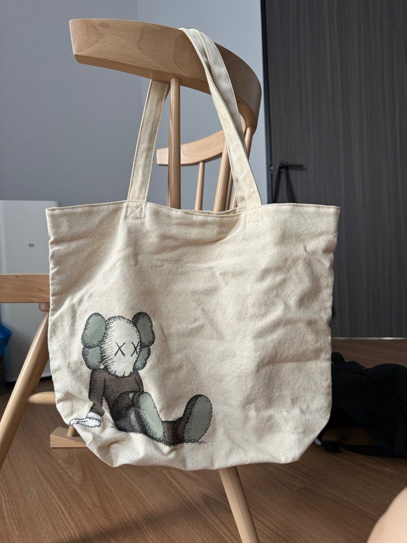 KAWS x Uniqlo Companion tote bag Women s Fashion Bags Wallets Tote Bags on Carousell