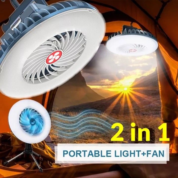Led Hanging Fan 2 In 1 Camping Tent Fan With Hanging Hook Back Magnet Led  Ceiling Fan For Outdoor Camping Office Car Emergency Student Dormitory,  Furniture & Home Living, Lighting & Fans