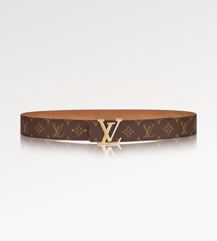 LV Initials Monogram Belt 40mm 95 38 Men s Fashion Watches Accessories Belts on Carousell