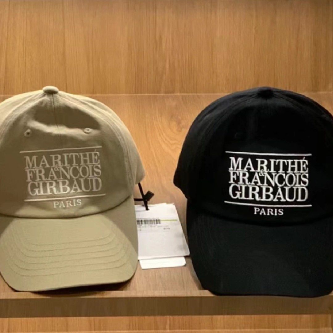 Marithe CLASSIC LOGO CAP (Category: Caps & Hats) located in Singapore. Submitted by misslinnnn (Listing ID 1296125669, Image 3). Description: CLASSIC LOGO CAP Black and Beige Brand new Bought in Seoul in march 24 Comes with tag .