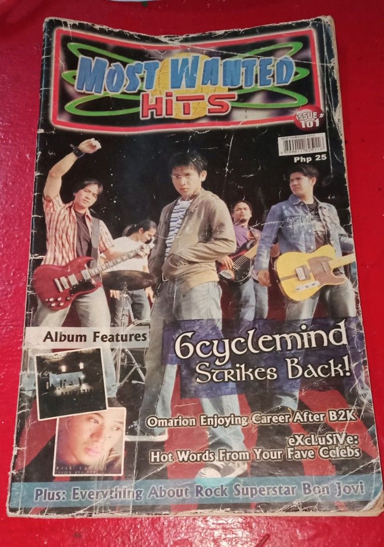 MOST WANTED HITS SONGHITS MAGAZINE featuring 6 CYCLE MIND (Category: Magazines) located in Sariaya. Submitted by noyzbaraj1981 (Listing ID 1296092589, Image 1). Description: .