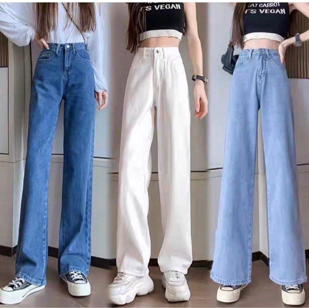 NEW COLORS Stylenanda Denim Straight Cut High Waist Jeans