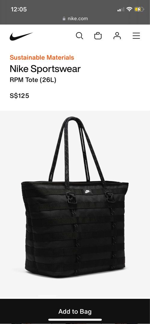 Nike RPM Tote 26L Only used 5 times