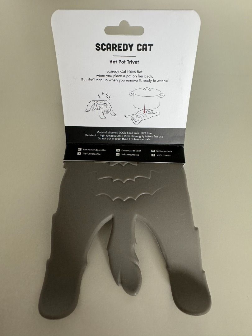 OTOTO - Scaredy Cat - Hot Pot Trivet by, Furniture & Home Living ...