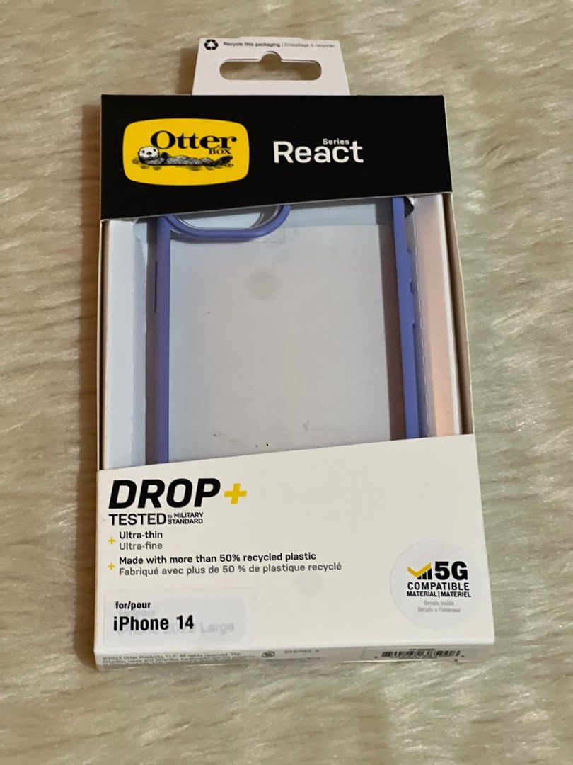 Otterbox React series for iPhone 13 | iPhone 14 | iPhone 15 case (Category: Cases & Sleeves) located in Pasig City. Submitted by dyelynramos (Listing ID 1296211952, Image 2). Description: 👉 SRP: ₱1890 selling it for ₱1350 only😁 ✅ Selling it low for faster disposal ✅ Authentic & Unused ✅ intact hydrogel film .