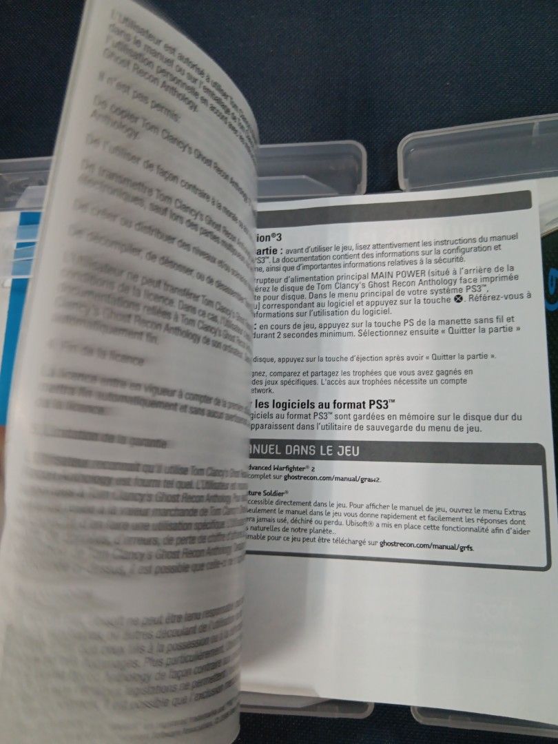 PS3 Tom Clancy's Ghost Recon Anthology (Category: PlayStation) located in Manila. Submitted by ayinong0453384 (Listing ID 1296152875, Image 3). Description: item is in excellent condition with manual pm for order.