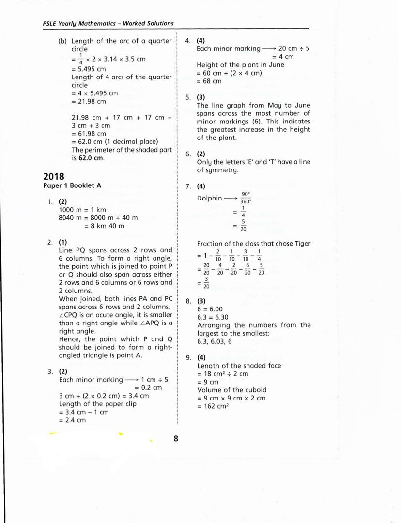 PSLE Actual past year paper 2012-2023 Eng,Math, Chinese, Science ...