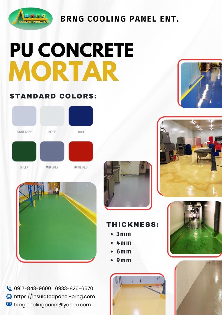 PU Mortar Flooring & Industrial, Commercial & Industrial, Construction