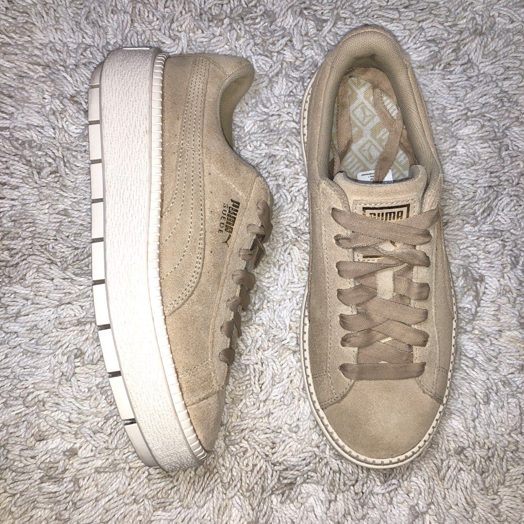 Puma suede platform trace safari marshmallow clearance