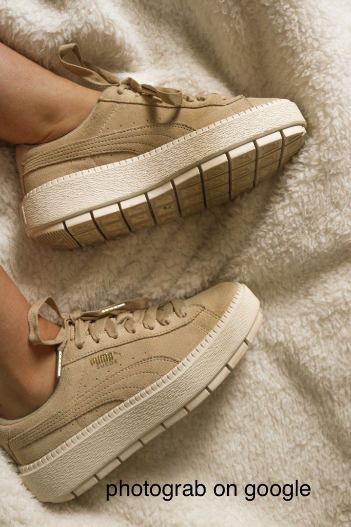 Puma suede platform trace safari marshmallow clearance