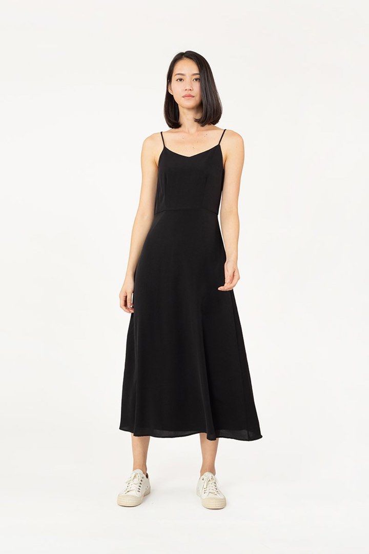 runway bandits dress Runway Bandits White With Black Abstract Print Slip Dress