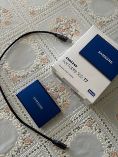 Samsung T7 500GB (Indigo Blue) Portable SSD with USB 3.2 Gen2 (MU-PC500H/WW)