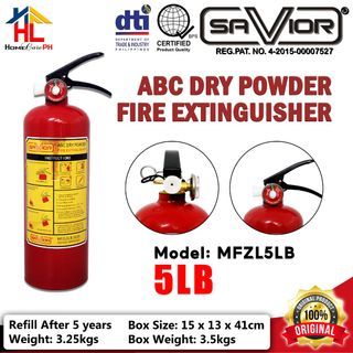 Savior ABC Dry Powder Fire Extinguisher 5LB