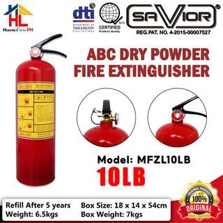 Savior ABC Dry Powder Fire Extinguisher 10LB