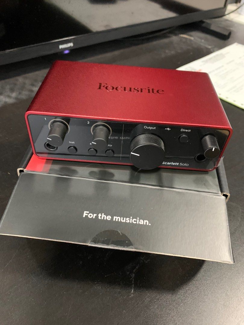 Scarlett Solo (4th Gen), Audio, Other Audio Equipment on Carousell
