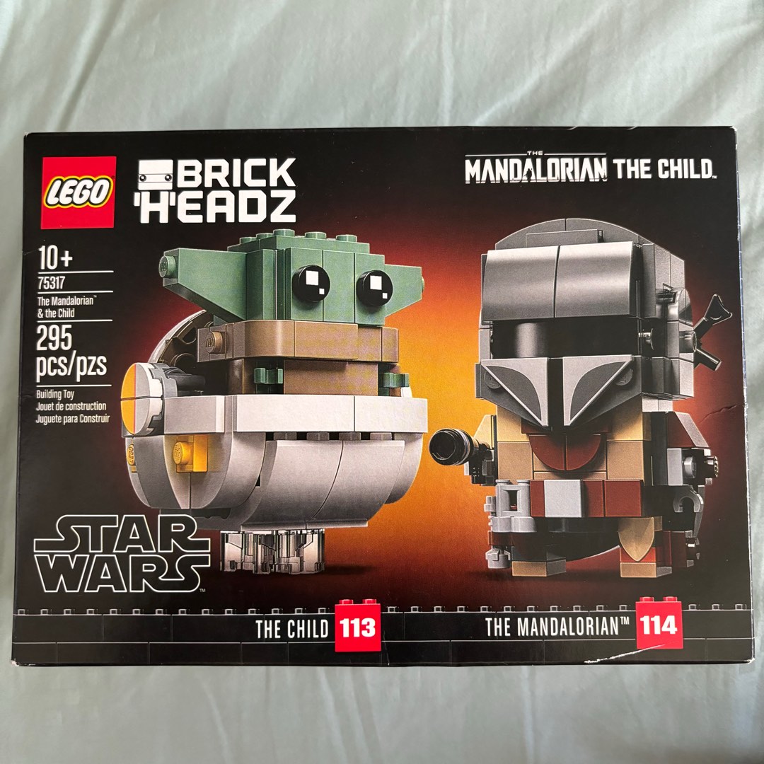 Star Wars Lego 75317 Brick Headz The Mandalorian and The Child Din Djarin and Grogu Hobbies Toys Toys Games on Carousell