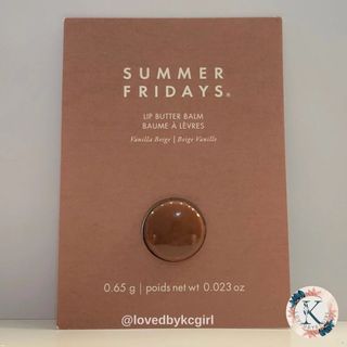 Summer Fridays Lip Butter Balm - Vanilla Beige Card sampler