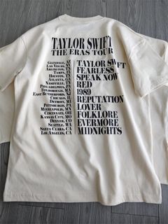TAYLOR SWIFT ERAS TOUR 2023 BEIGE SHIRT SMALL