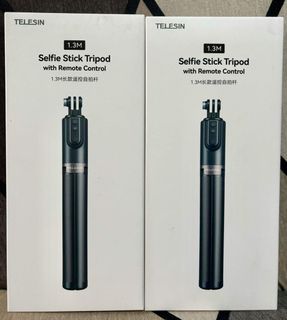 TELESIN UPGRADED 1.3M BLUETOOTH REMOTE CONTROL SELFIE STICK FOR MOBILE PHONE AND GOPRO HERO 9 10 11 12
