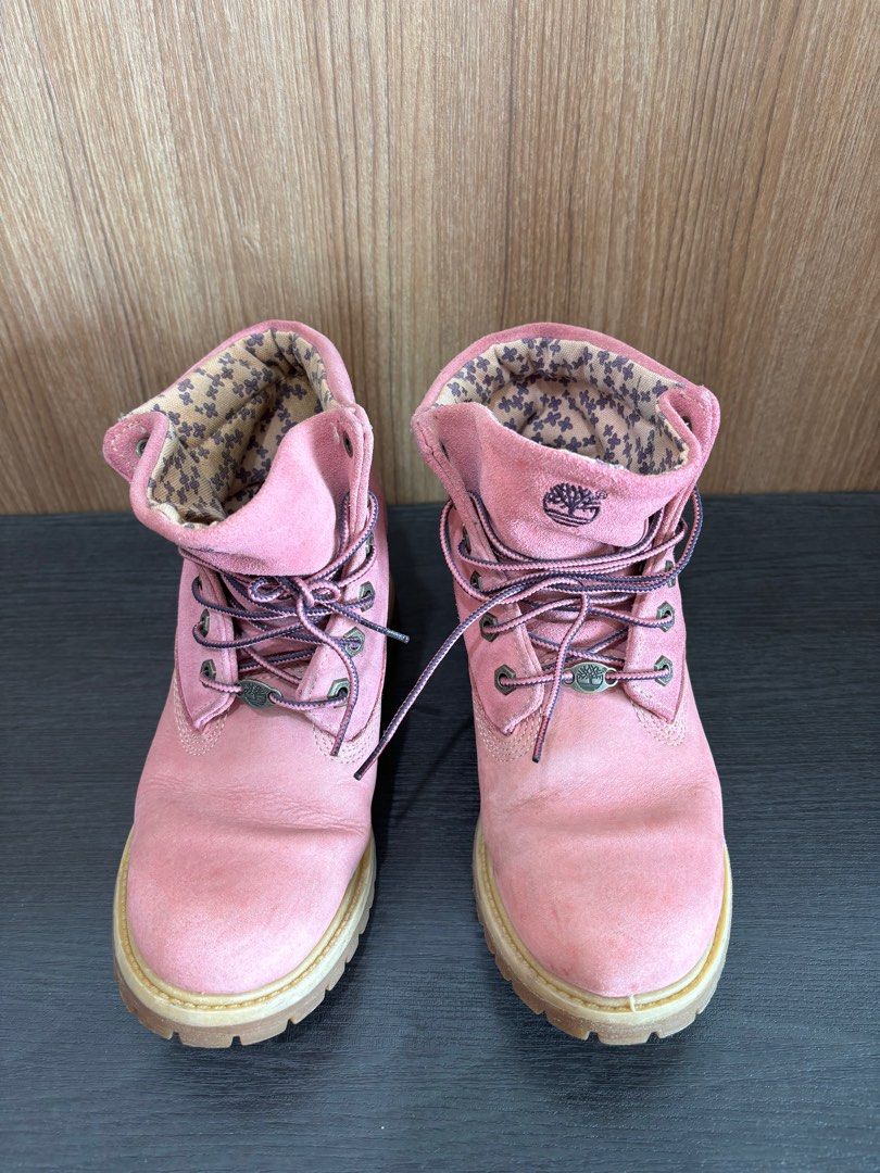 Kids timberlands pink clearance