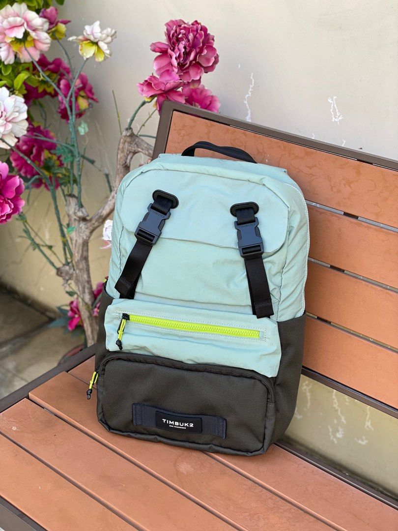Timbuk2 Curator Laptop Backpack (Category: Backpacks) located in Makati City. Submitted by quality_sale (Listing ID 1296103340, Image 1). Description: See Photos For Dimensions Internal slip pocket fits up to a 13’’ MacBook Pro Two front zip pockets for wallet, keys, and other small items Dual side pockets fit water bottle, umbrella or mini U-lock Anti-authority pocket Padded grab handle.