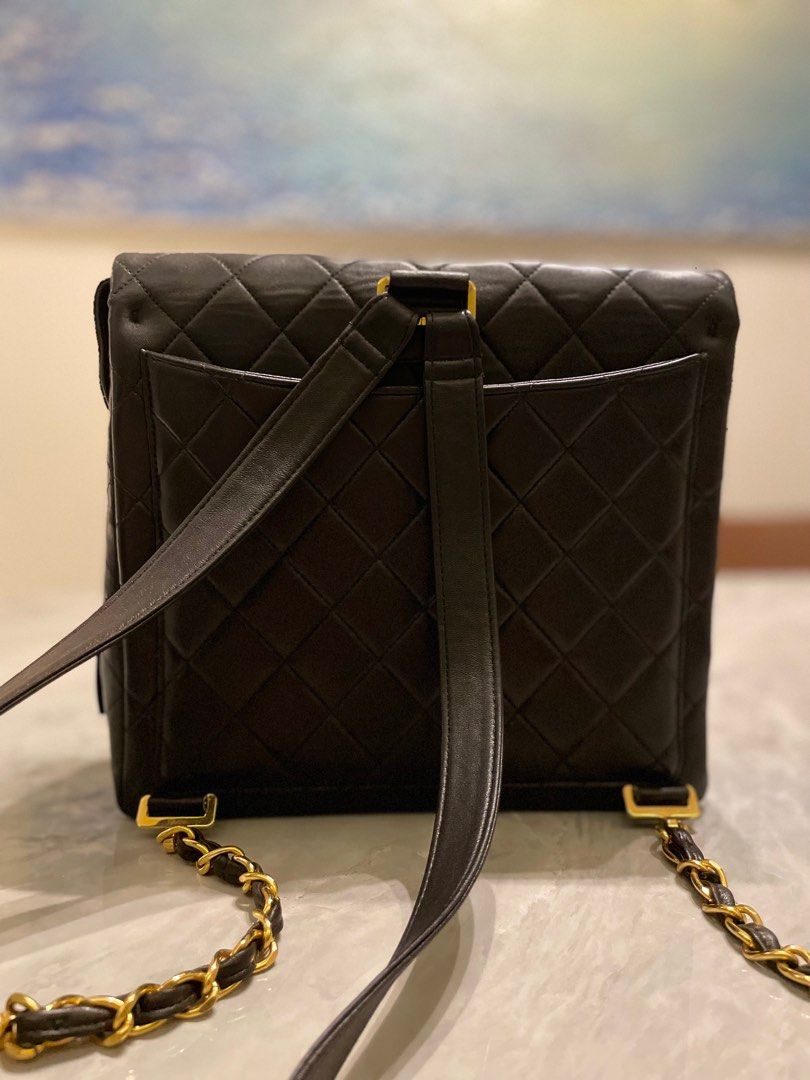 Chanel chain backpack top
