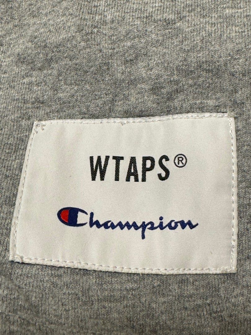 Wtaps x Champion Academy LS gray, 女裝, 上衣, T-shirt - Carousell