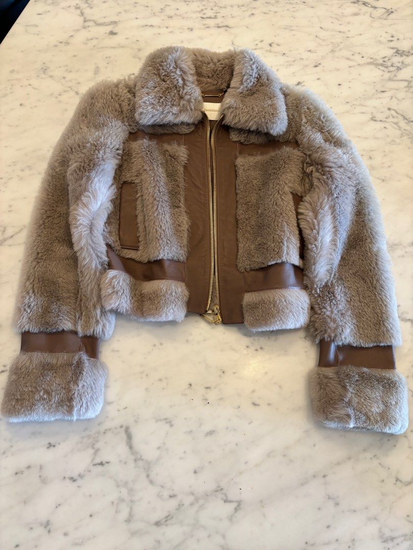 Zimmermann fleeting shearling jacket hot sale