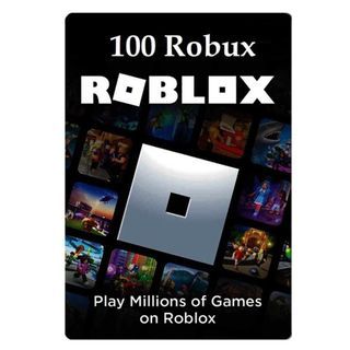 100 robux roblox giftcard