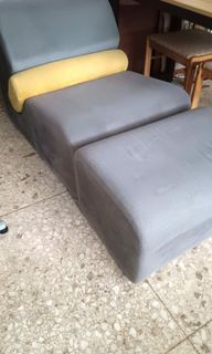 3-piece single sofa-chair and foot rest