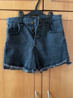 排扣牛仔短褲64220934344194110