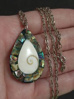 Abalone and Shell necklace from Japan
