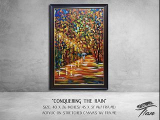 Abstract Painting "Conquering the Rain"