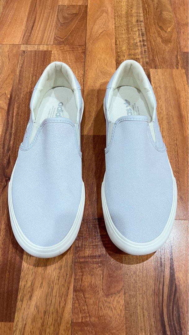 adidas gazelle silver green womens adidas Shmoofoil Slip On Shoes main image 0