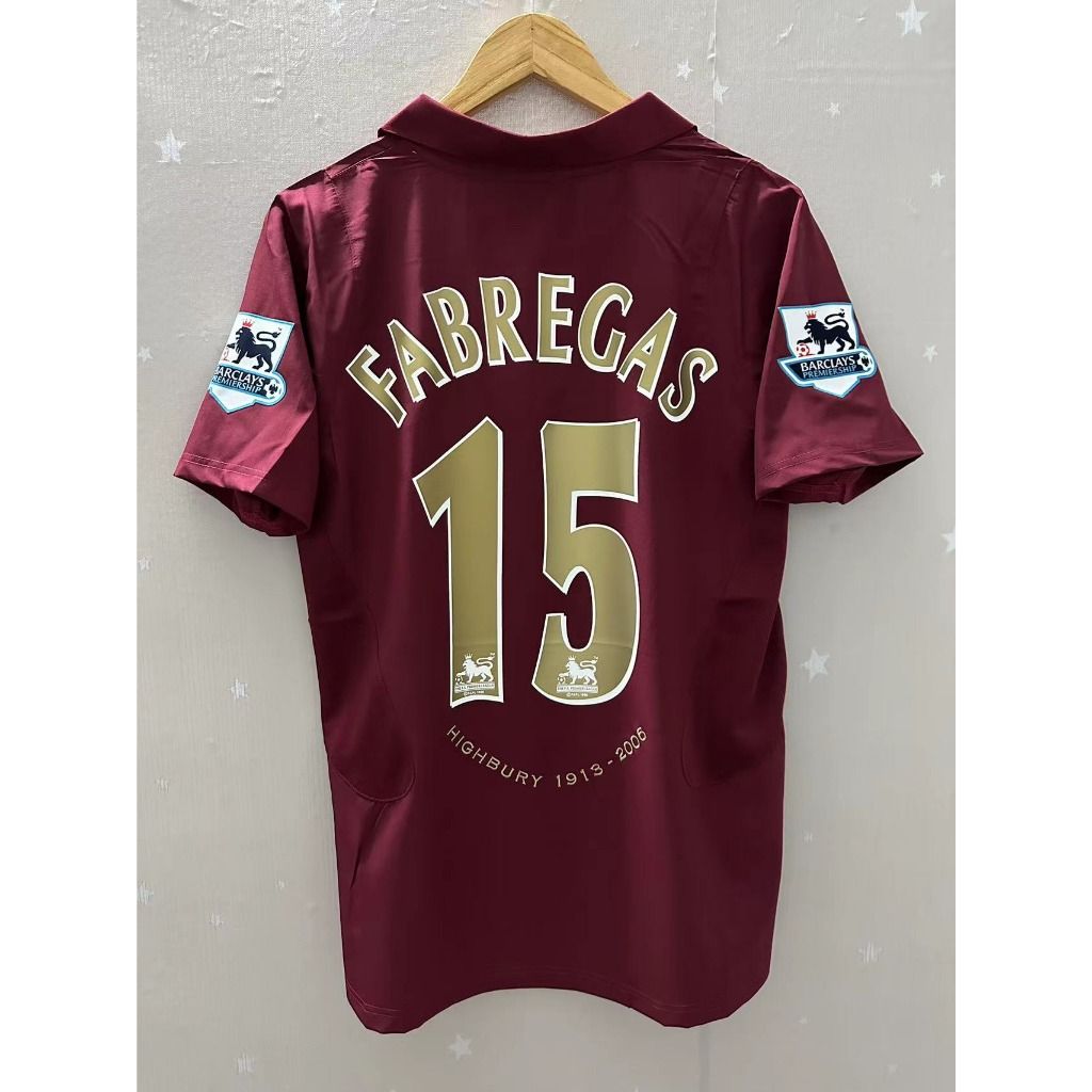 Arsenal 05 06 Henry Bergkamp Fabregas retro football jersey Men s Fashion Activewear on Carousell