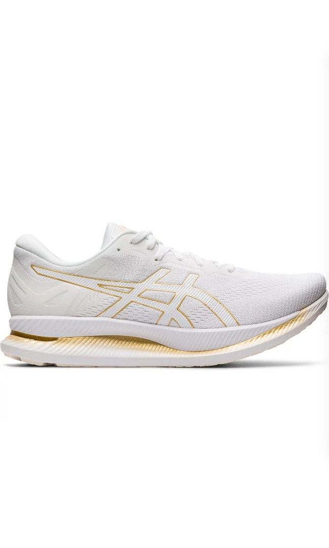 Asics GLIDERIDE White gold size 44 running shoes jogging marathon Carousell