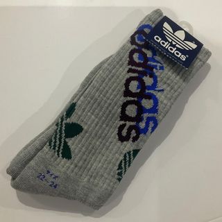 Authentic Adidas Gray Unisex Crew Mid Socks with Japan Tag 22-24 cm, 1 pair available - P650.00