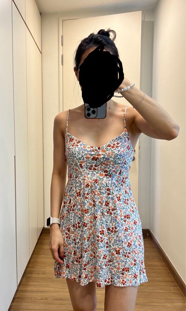 Bershka floral dress top