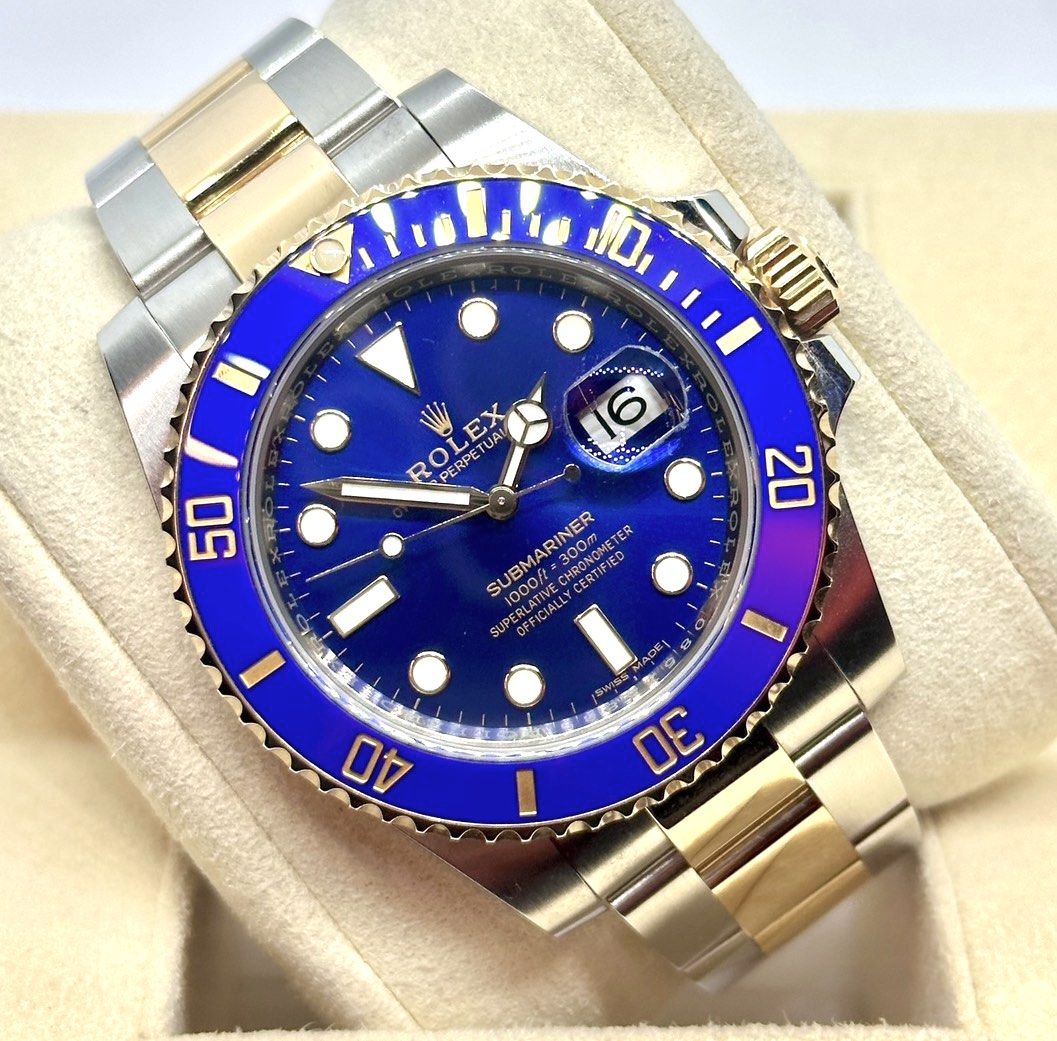 BEST 2019 Rolex Submariner Bluesy 116613lb Half Gold 126613lb 116613LN 126613LN We Sell Buy Trade Hublot Rolex Audemars Piguet Patek