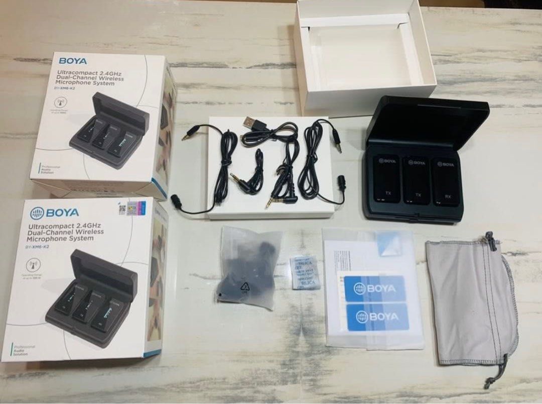 BrandNew BOYA BY-XM6 K2 Microphone Lapel (Category: Microphones) located in Mandaluyong City. Submitted by Mrs_Queen (Listing ID 1297621324, Image 2). Description: BRANDNEW!! BOYA BY-XM6 K2 Wireless Microphone Lapel Original Price: 10k.
